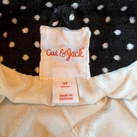 Cat & Jack Black & White Polkadot Jacket - Picture 4 of 8